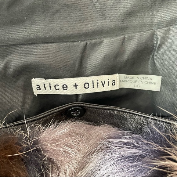 Alice + Olivia winter coat with real fox fur - Picture 2 of 13
